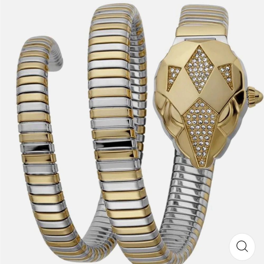 JUST CAVALLI  Snake Silver Dial Watch